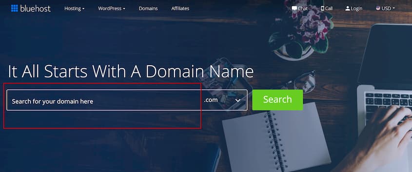 Registering Domain Name With Bluehost