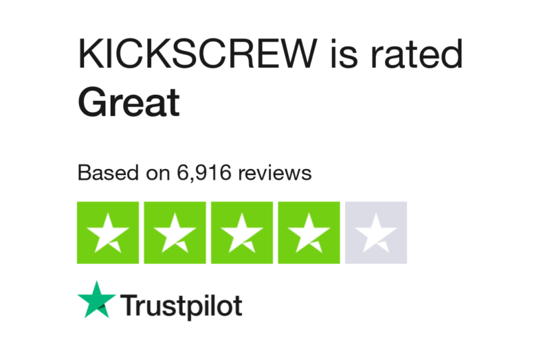 Trsutpilot Review Of Kickscrew