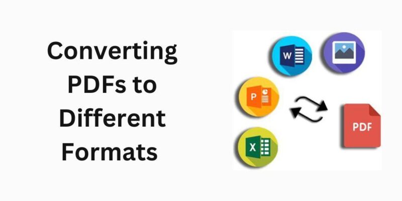 Converting Pdfs To Different Formats