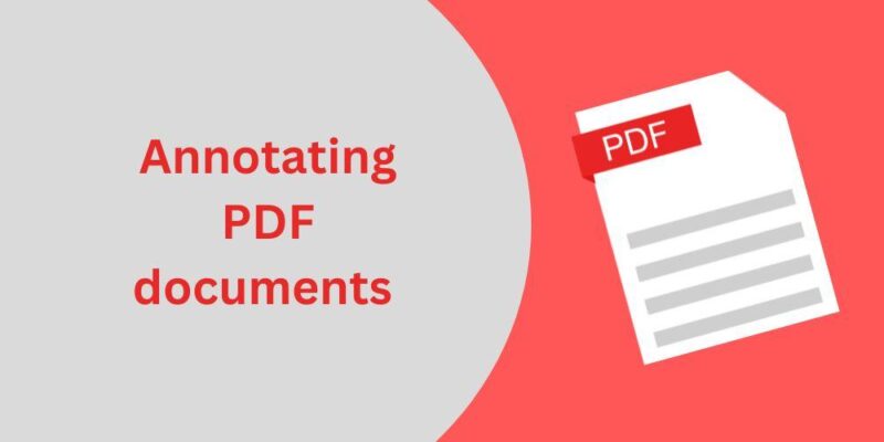 Annotating Pdf Documents